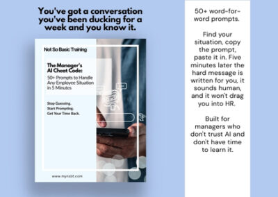 The Manager's AI 50+ Prompts to Handle Any Employee Situation in 5 Minutes